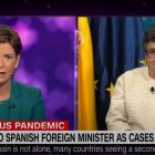 La ministra de Exteriores entrevistada en la CNN.