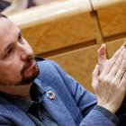 Pablo Iglesias, en el Senado