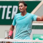 Rafa Nadal, celebrando uno de sus triunfos en Roland Garros.