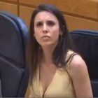 La ministra Montero, este martes en el Senado.