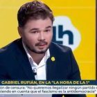 Gabriel Rufián en 'La hora de la 1' de TVE