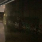 La línea C-3 bloqueada en un túnel inundado. @matuvlogs