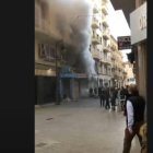 Incendio en el centro de Valencia