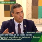 Pedro Sánchez, en La Sexta Noche