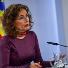 La ministra portavoz, este martes tras el Consejo de Ministros.