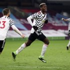 Pogba, celebrando un gol esta misma semana con el Manchester United.