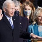 Biden, en el momento de jurar su cargo como presidente de Estados Unidos.