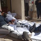 Un momento de la concentración celebrada hace unos días frente a la sede de la Generalitat en Alicante