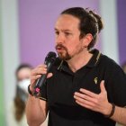 El líder de Podemos Pablo Iglesias. Foto: Dani Gago. Podemos