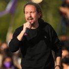 Pablo Iglesias, en su último mitin.