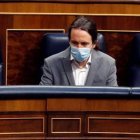 Pablo Iglesias, cada vez más solo en el Consejo de Ministros.