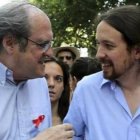 Gabilondo e Iglesias, en una manifestación sindical en Madrid.