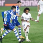 Marcelo, en el partido del pasado sábado ante el Alavés.