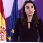 Irene Montero este 8M en un acto en el Ministerio de Igualdad.