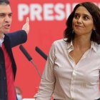 pedro Sánchez e Isabel Díaz Ayuso