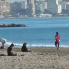 La playa del Postiguet de Alicante.