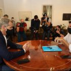 El síndic de Cs, Toni Cantó, y el presidente provincial, Carlos Mazón (PP) en una reunión reciente / FOTO de archivo