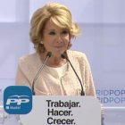 Esperanza Aguirre, portavoz del PP en el Ayuntamiento de Madrid