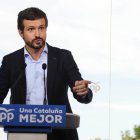 Pablo Casado, este domingo, en Badalona.