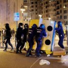 Cargas policiales en Valencia por la manifestación a favor de la libertad de Pablo Hasel