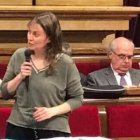 Meritxell Serret en el Parlamento catalán en una imagen de archivo