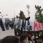 Pancarta de los ultras del Colo-Colo