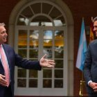 Sánchez, este martes en Moncloa, junto al presidente de Argentina.