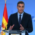 Pedro Sánchez, en uno de sus viajes