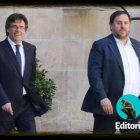 Puigdemont y Junqueras, antes del 1-O