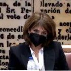 La Fiscal General, este martes en el Senado.