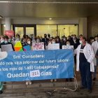 Concentración de este jueves de los trabajadores del Hospital de Torrevieja