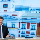 Casado y Ayuso en la Junta Directiva Nacional de este martes.