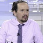 Pablo Iglesias, en Telecinco con Piqueras