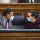 Iglesias y Sánchez, este miércoles en el Congreso