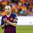 Andrés Iniesta, durante su triunfal etapa como jugador culé.