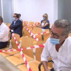 Los enjuiciados durante una de las sesiones celebradas en la Audiencia Provincial de Alicante