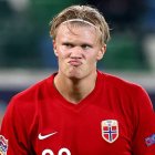 Erling Haaland, con la camiseta de la selección de Noruega.