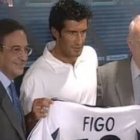 Florentino Pérez, Luis Figo y Alfredo Di Stéfano