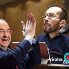 Miquel Iceta y Pablo Echenique