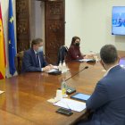 Encuentro del president de la Generalitat, Ximo Puig, con con los presidentes de las autoridades portuarias de València, Castellón y Alicante, el presidente de Puertos del Estado y el conseller de Política Territorial, Obras Públicas y Movilidad