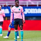 Ilaix Moriba, durante un partido con el Barcelona