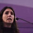 Irene Montero tras una reunión del Pacto de Estado contra la Violencia de Género.