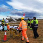 El aeropuerto de Castellón realiza un simulacro de accidente aéreo