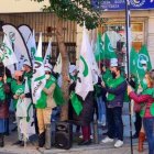 Funcionarios de Justicia, este lunes frente al Ministerio exigiendo la dimisión de Llop.