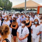 Sanitarios de la Comunitat protestaron por el tratamiento de ozonoterapia decida por un juez.