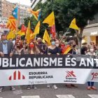 Dirigentes de ERC en la Comunitat Valenciana el pasado 9 d'Octubre