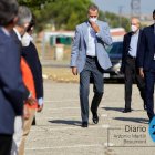 El Rey y Pedro Sánchez el sábado en Torrejón de Ardoz.