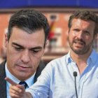 Pedro Sánchez y Pablo Casado