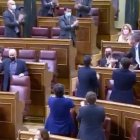 Momento de la bronca entre diputados de ERC y Ciudadanos