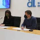 Julia Parra, diputada de Cultura, y Toni Canet, responsable de Transparencia